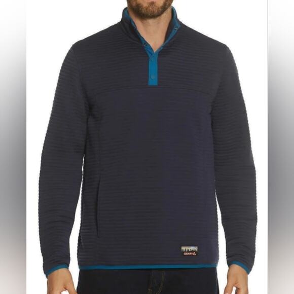 Gerry Men’s ¼ Zip Ottoman Pullover Navy blue size medium - Picture 1 of 5